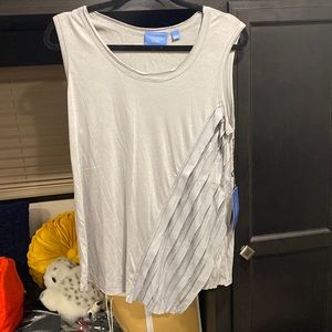 Simply Vera Vera Wang Gray Short-sleeved Blouse